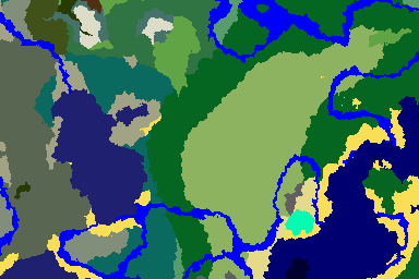 Predicted biome map for seed 1847860 around 0, 0