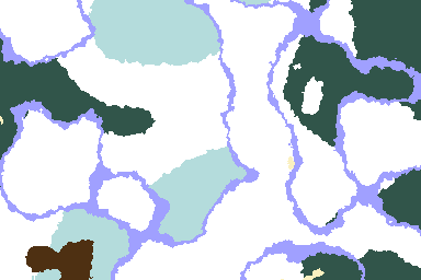 Predicted biome map for seed 5335169 around 0, 0