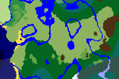 Calculated biome map for seed 6878713344 around 0, 0